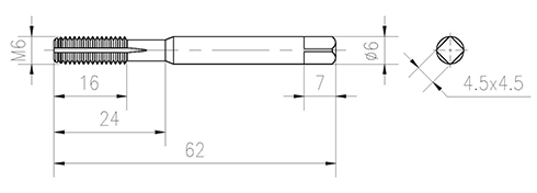 圓角頭立銑刀細節(jié)矢量圖